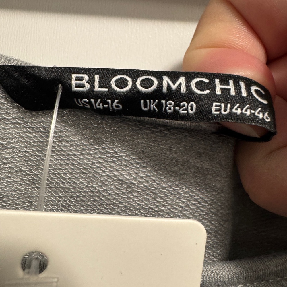BloomChic Gray Drawstring Overall Shorts - Picture 4 of 11